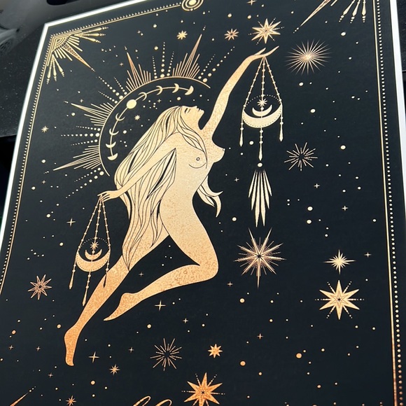 Libra Wall Art Celestial Zodiac Horoscope Illustration Print Poster Unframed - Picture 10 of 17